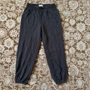Abercrombie & Fitch Black Quilted Joggers